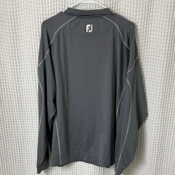 FootJoy Men's Gray Quarter Zip Jacket XL - Picture 3 of 4